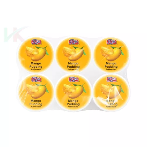 Rico Mangó ízű puding Nata De Coco kókusz zselével (6x65g) – 390g